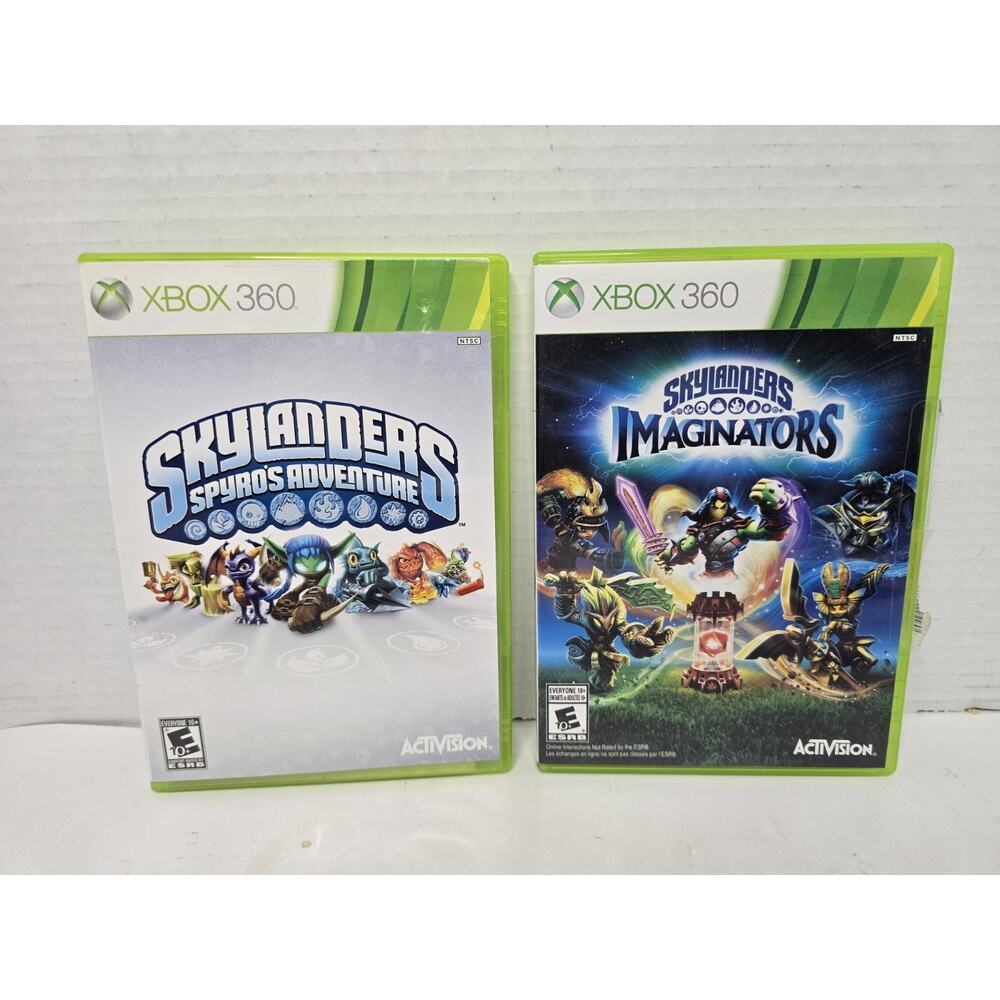 Skylanders Imaginators + Skylanders Spyro's Adventure Xbox 360 Lot of 2 Clean